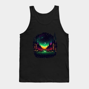 Galactic Forest - Black BG Tank Top